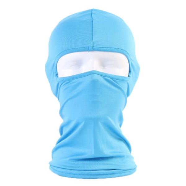 Balaklava - skidmaske - hette - Hodeplagg - Sykkelmaske solbeskyttelse - Perfekt I Sky blue