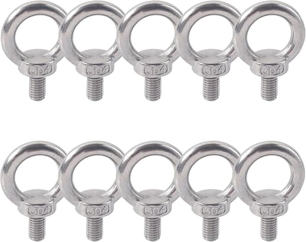 Silmäpultti 304 Ruostumaton teräs silmukka 10 kpl M5