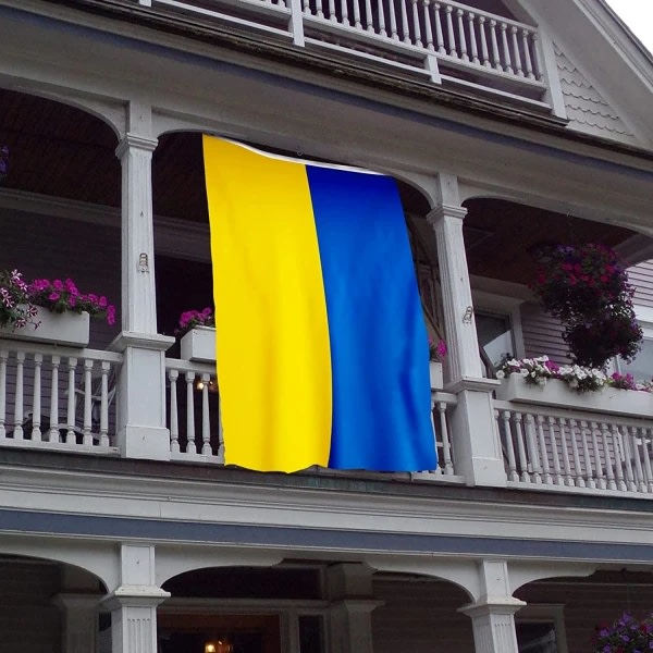 2 Pack Ukrainas stora flagga Ukrainas flagga 90 * 150cm 2pcs