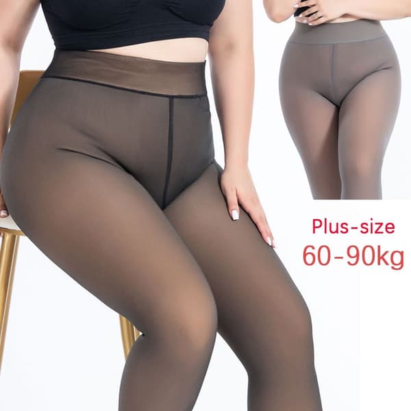 Varme Strømpebukser Strømper SORTE HELE FØDDER Black-full foot