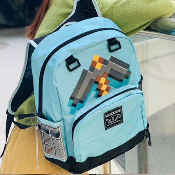 Minecraft skolväska grundskolebarns skolväska I