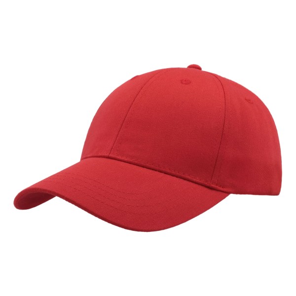 Atlantis Zoom Sports 6 Panel Baseball Cap Rød - Perfekt I Red One Size