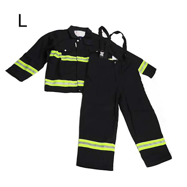 Flamskyddande kläder Brandsäker Värmesäkra brandmän Skyddsbyxor med reflexrock L