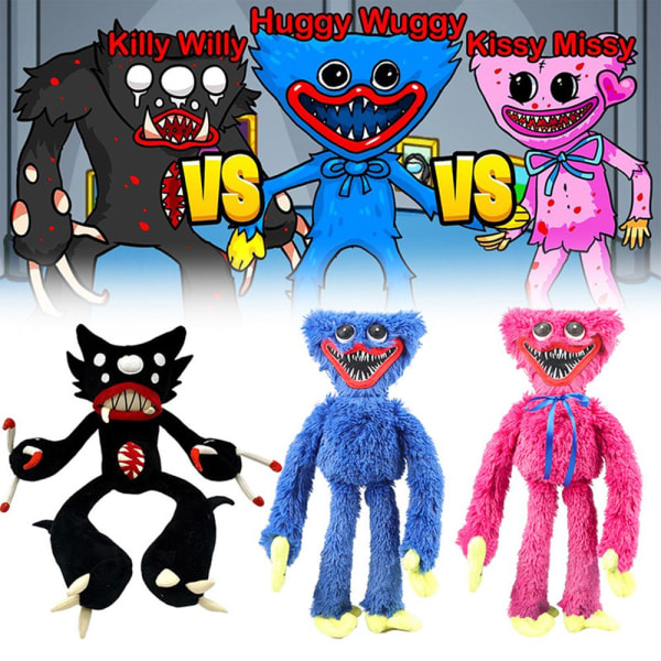 Poppy Playtime Plysch plyschleke Huggy Wuggy Doll svart black