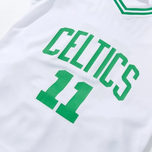 Basket sportklær barn treningsklær vest + shorts I white green 150cm