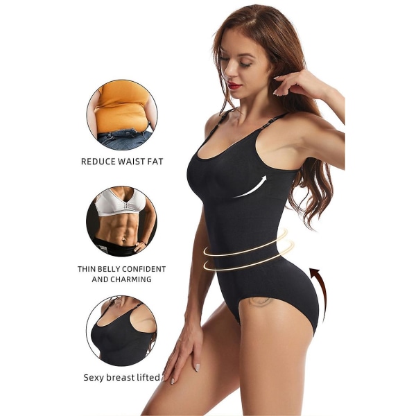 Kvinners Shapewear Body Shaper En-delt Magebukse Åpen Fil Rumpe Løft Forming Camisole Undertøy Elastisk Body Korsett Apricot 2XL