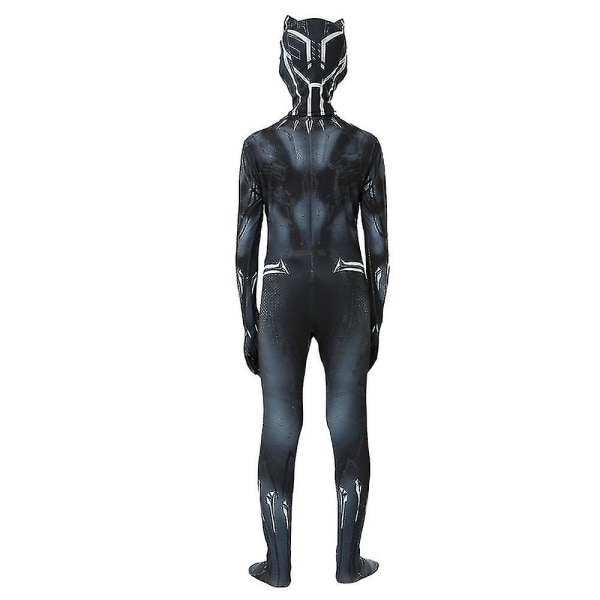 Barn Pojkar Black Panther Cosplay kostym 140 Z 150