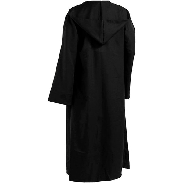 Voksen Halloween Kostume Hættetrøjer Robe Cosplay Capes Hættekjole L black XL