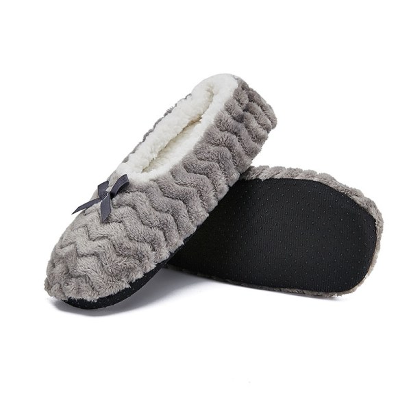 Naisten talvitöppöset Slip On -tossut Kevyt mukavuus harmaa Z grå 36/38