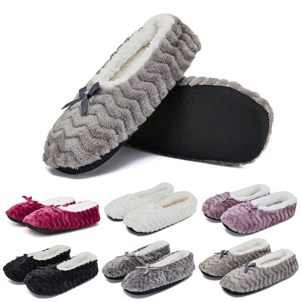 Naisten talvitöppöset Slip On -tossut Kevyt mukavuus Valkoinen Z Vit 39/41