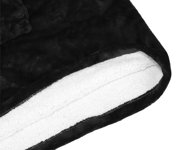 Snuggie Oversized Hoodie Tepper med Lomme black