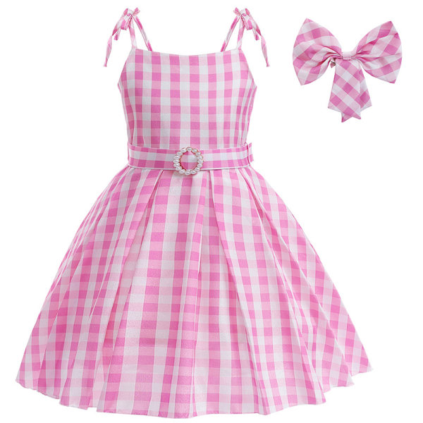 Barbie-elokuvan asu tyttöjen cosplay-mekko Halloween-juhlan naamiaisasu 150cm