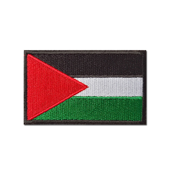 Kirjailtu kangasmerkki lippu tarra tarra Jalkapallo Urheilupelit Palestiinan fanit kangasmerkki lippu Palestine