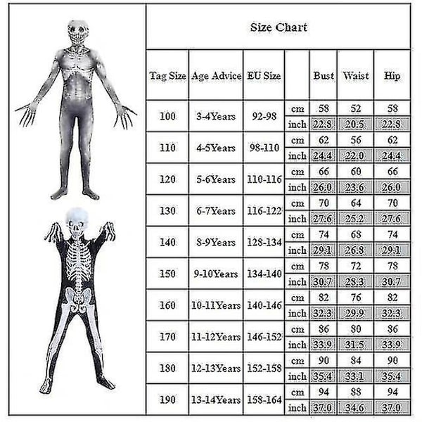 The Rake Monster Urban Legend Barn Halloween Fancy Dress Cosplay Kostym I White 130cm