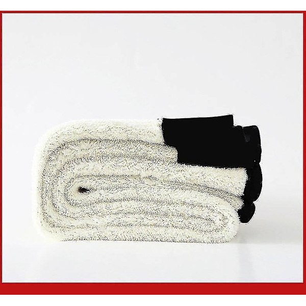 Vinter Sherpa Fleece-fôrede Leggings for Kvinner Høy midje Stretchy Tykke Cashmere Leggings Plysj Varm Termisk - Perfekt black 4XL