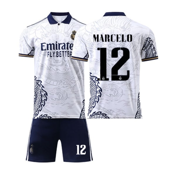 22 Real Madrid tröja Dragon Print Edition NO. 12 Marcelo tröja I #22