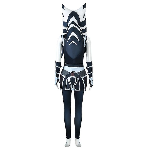 Ahsoka Tano Cosplay Kostume Til Voksne Og Børn Halloween Fancy Dress Karneval Kostume Sæt With hat 140 cm