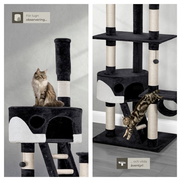 tectake Klösträd katt, klösmöbel Hansi Vit