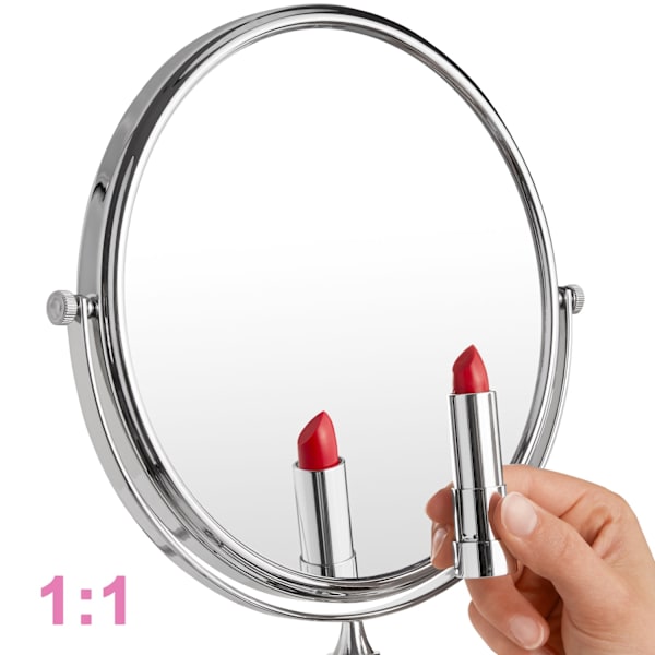 tectake Sminkspegel - 5 x Silver