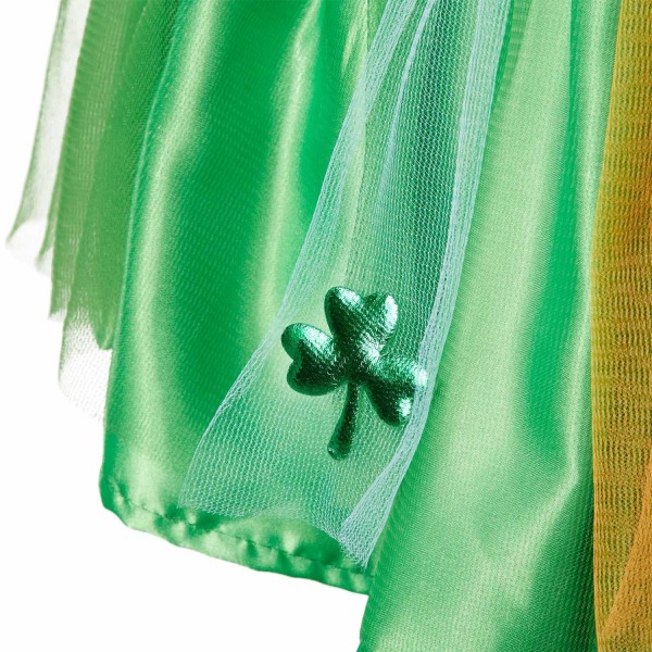 tectake St. Patrick's Day tyllkjol för barn Green 116/128