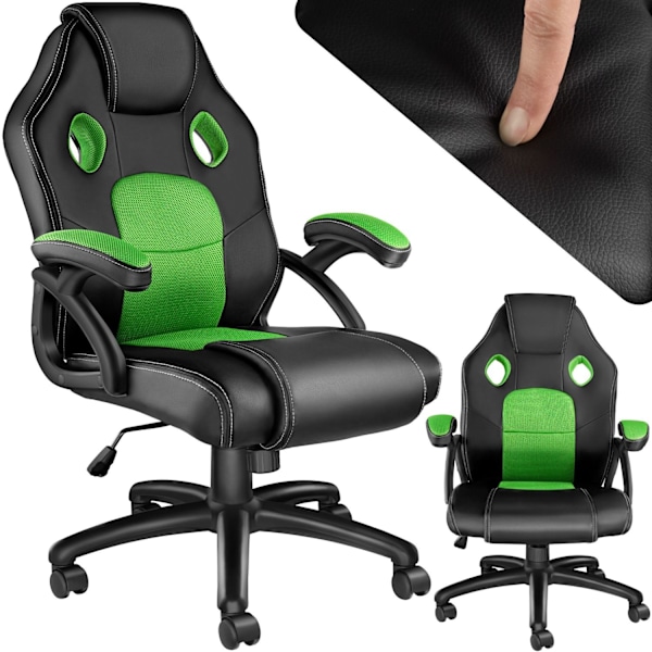 tectake Gamingstol Mike Grön