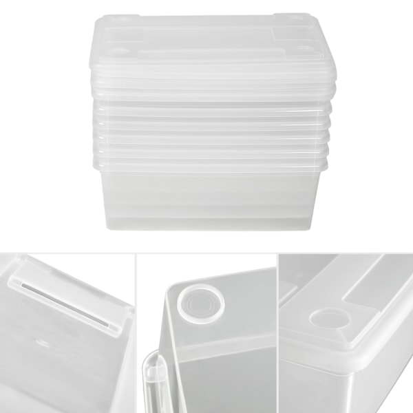 tectake Förvaringslåda 24 pack Transparent