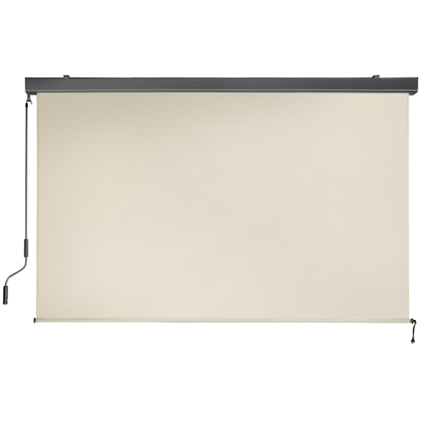Vertikalmarkis Eloise med 2 väggfästen - 180 x 250 cm, beige Beige