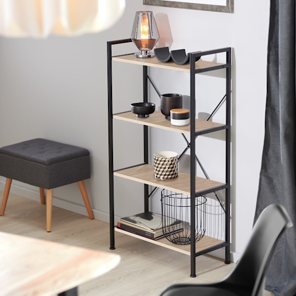 tectake Hylla Leeds Ljusbrun