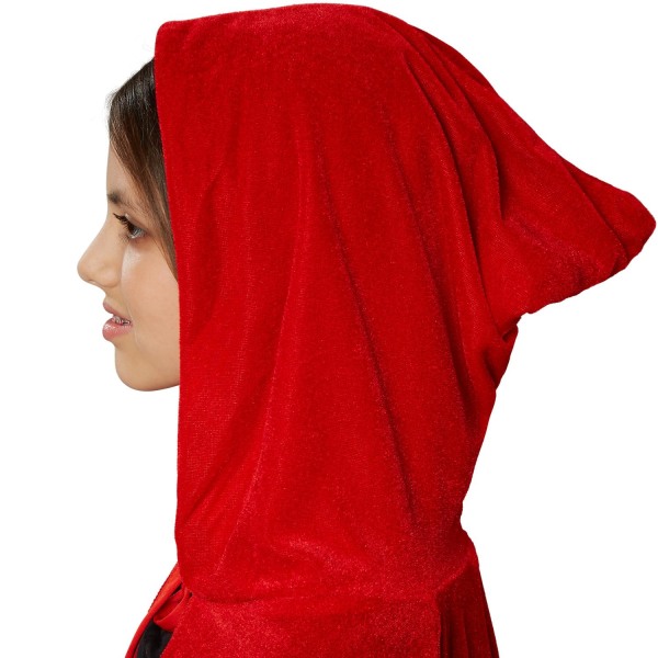 tectake Maskeraddräkt för barn Mystisk cape med huva - 74 cm Röd