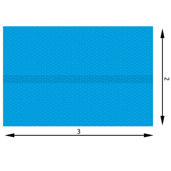 tectake Poolskydd rektangulär - 200 x 300 cm Blå