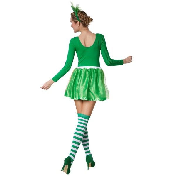 tectake St. Patrick’s Day-ballerinakjol i nationalfärger Green S/M