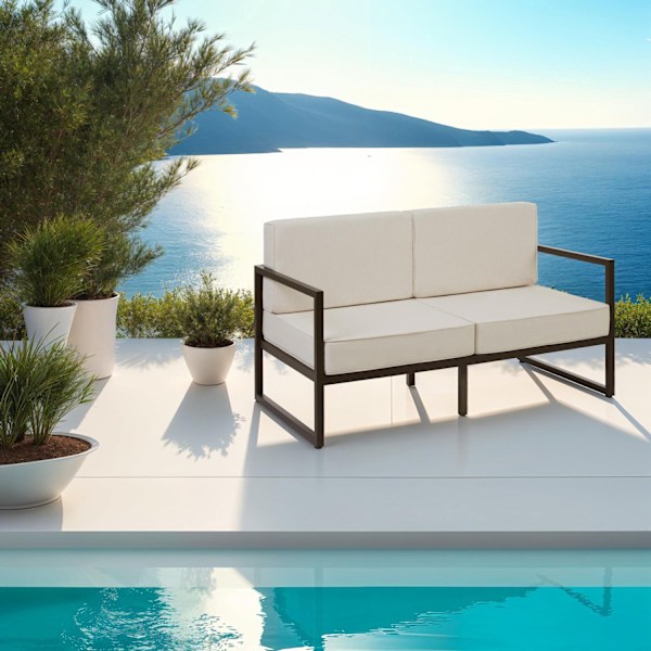 tectake 2-sits loungesoffa Comosa Beige