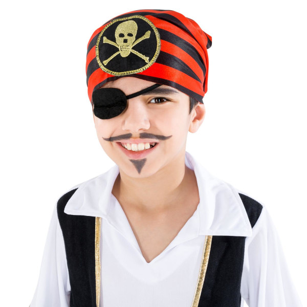tectake Maskeraddräkt Pojke Pirat Jocke Red 128 (7-8y)