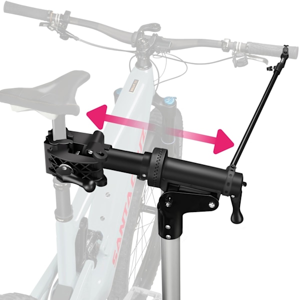 tectake Cykelreparationsställ Tristan - Fällbar och höjdjusterbar, lämplig för elcyklar Svart
