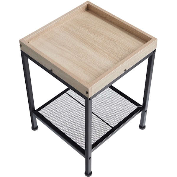 tectake Sängbord Rochester Ljusbrun