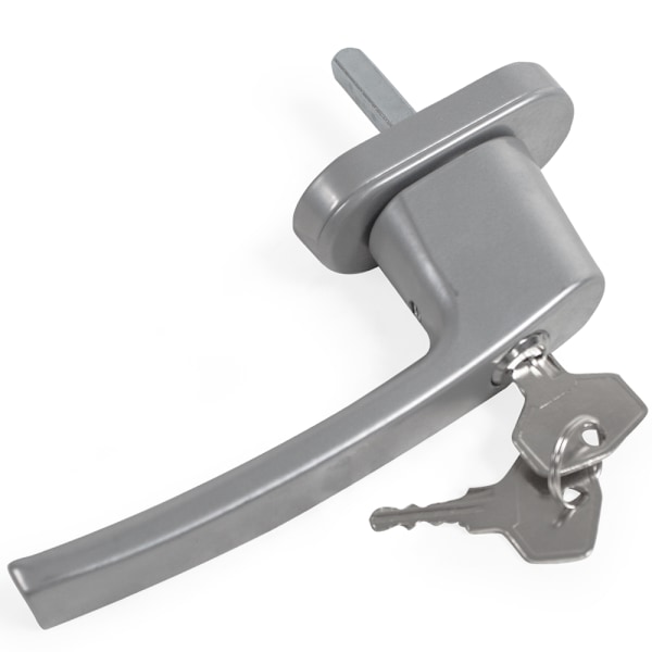 tectake 2 fönsterhandtag låsbara Silver