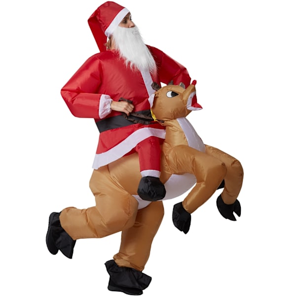 tectake Ridande dräkt Santa Claus Röd