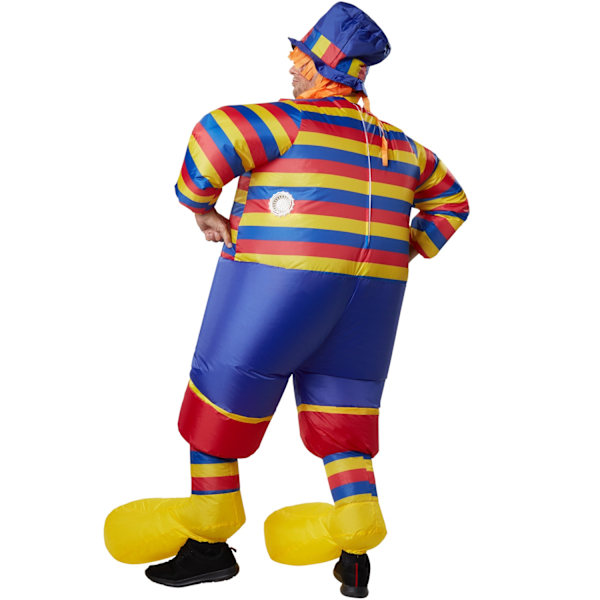 tectake Uppblåsbar dräkt Clown multifärg