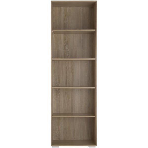 tectake Bokhylla Lexi - 5 hyllplan Ek