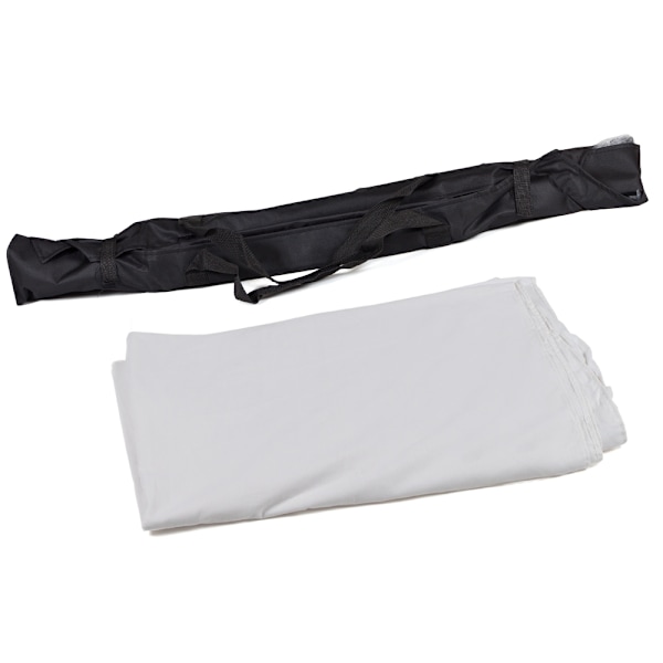 tectake Fotobakgrund / Backdrop set 3x6m med väska Vit