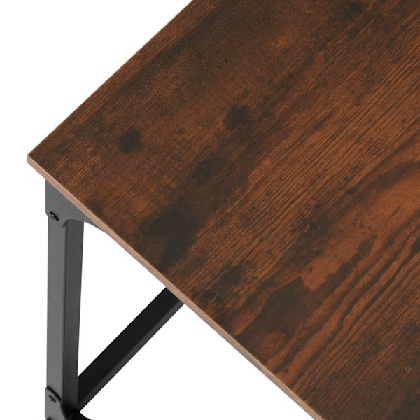 tectake Sidobord med tippbar skiva Ruston 55x35x66,5cm Mörkbrun