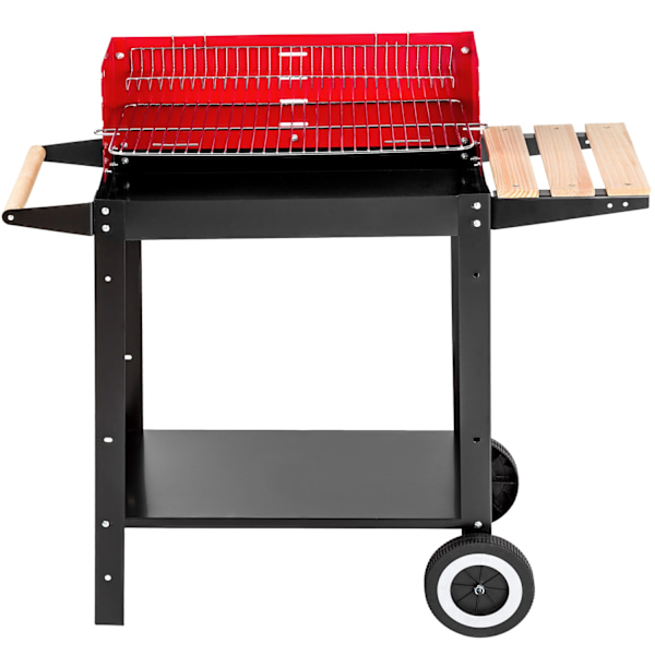 tectake Kolgrill med två hjul Röd
