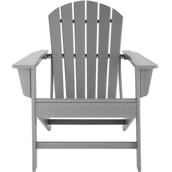 tectake Trädgårdsstol i Adirondack design Ljusgrå