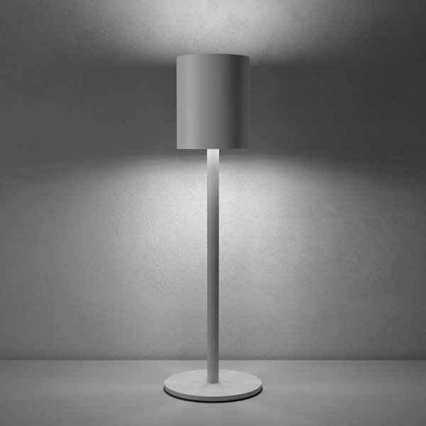 tectake Bordslampa Corly, LED, 7 ljusfärger, dimbar Vit