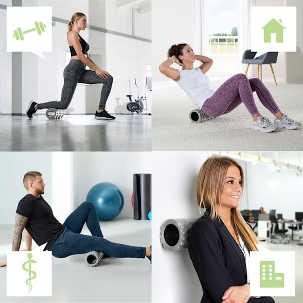tectake Foam roller grå
