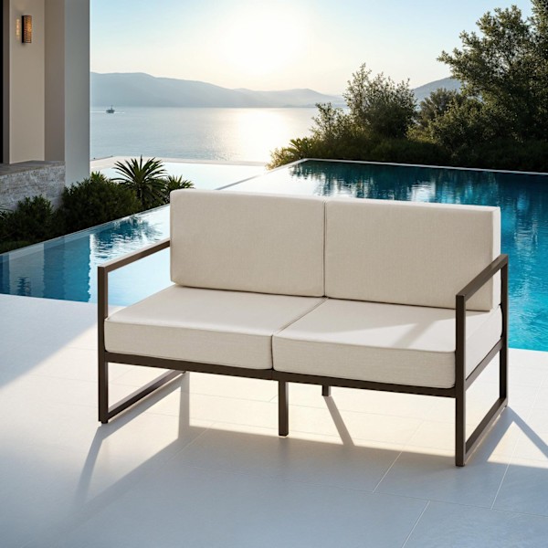 tectake 2-sits loungesoffa Comosa Beige