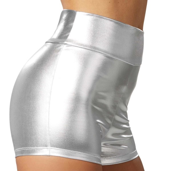 tectake Metallic-hotpants silver Silver M