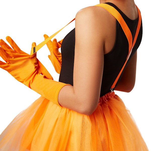 tectake Ballerina-tyllkjol med hängslen orange Orange S/M