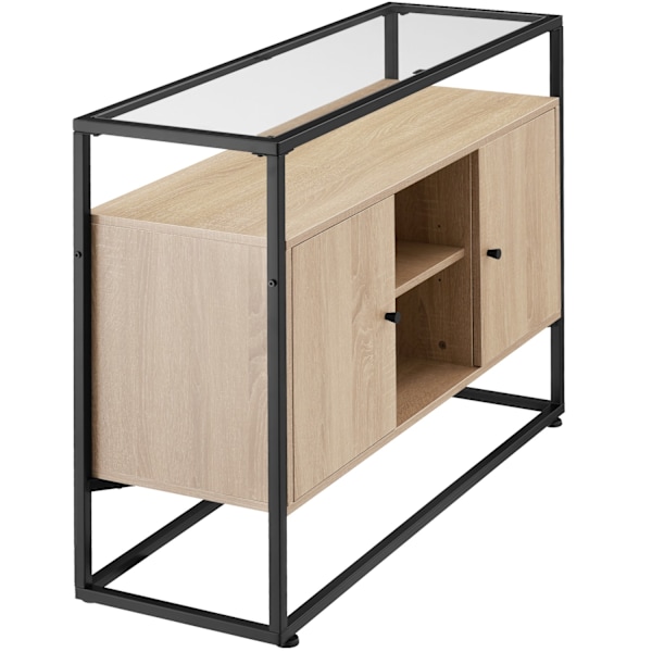 tectake Skänk Oldham 100x38x80,5cm Ljusbrun