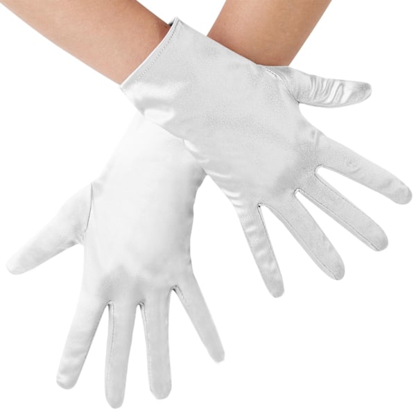 tectake Satinhandskar Vit